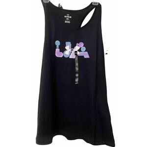 Under Armour Bubble Abbreviation Tank Black Youth Size XL Brand New With Tags